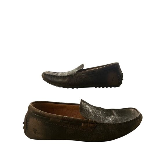 Frye  Men\'s Brown Venetian Leather Driving Moccasin Slip On Loafer 9D main image 6